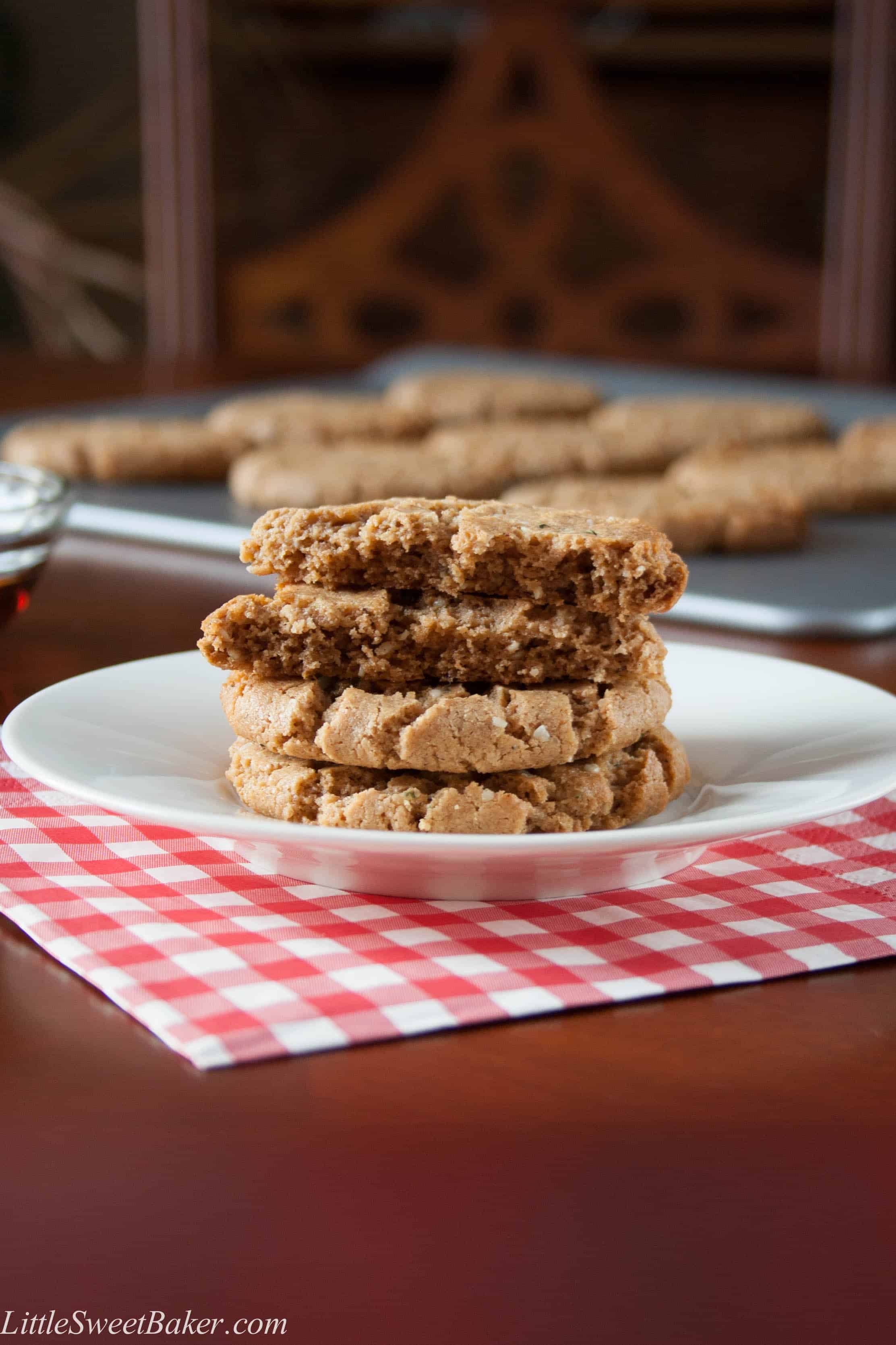 GLUTEN-FREE SPICED CASHEW BUTTER COOKIES. These chewy cookies are healthy and easy to make. If you like ginger molasses cookies, then this recipe was made for you.