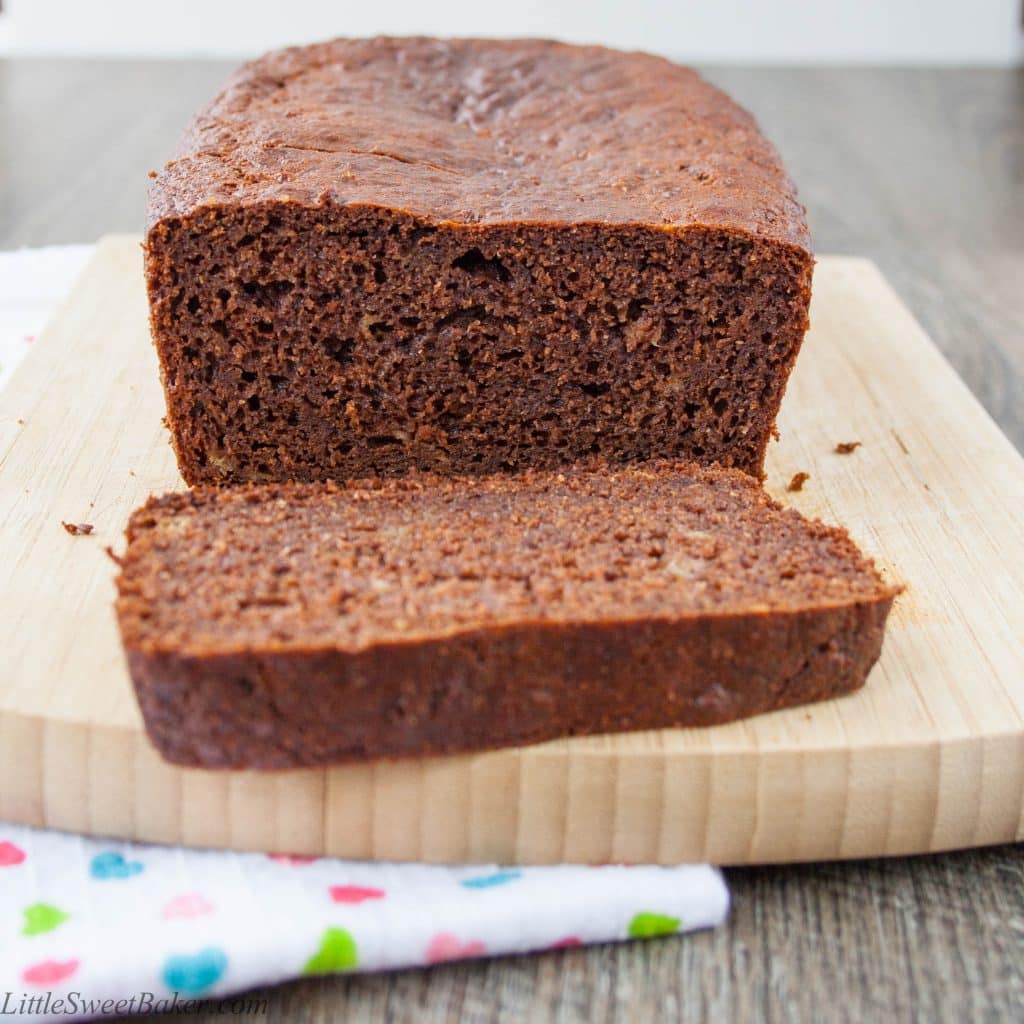 Healthy Chocolate Banana Bread - Little Sweet Baker