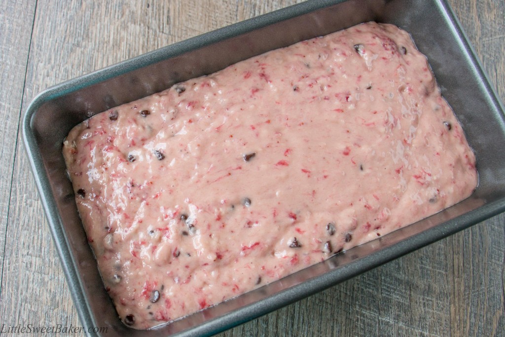 STRAWBERRY CHOCOLATE CHIP BREAD. Bursting with strawberry flavor in every bite because this quick bread is made with a fresh strawberry preserve instead of chopped strawberries. It's so good - your taste buds will thank you!