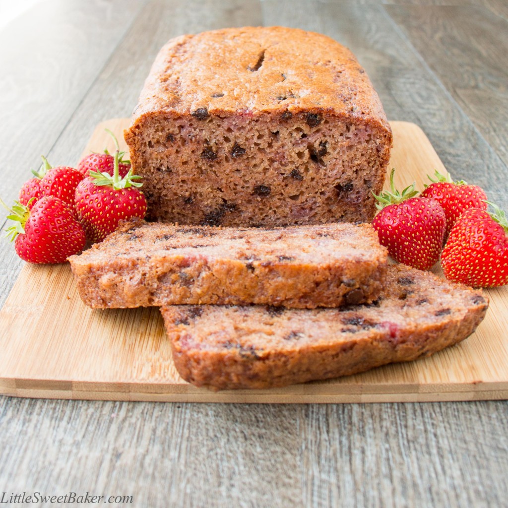 STRAWBERRY CHOCOLATE CHIP BREAD. Bursting with strawberry flavor in every bite because this quick bread is made with a fresh strawberry preserve instead of chopped strawberries. It's so good - your taste buds will thank you!