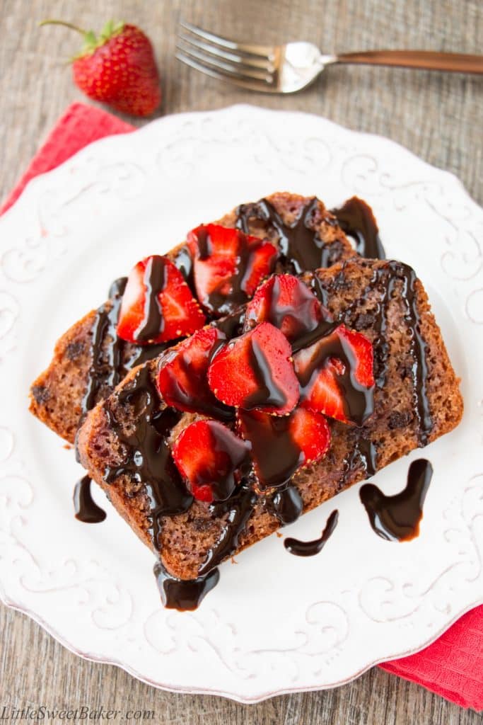 STRAWBERRY CHOCOLATE CHIP BREAD. Bursting with strawberry flavor in every bite because this quick bread is made with a fresh strawberry preserve instead of chopped strawberries. It's so good - your taste buds will thank you!