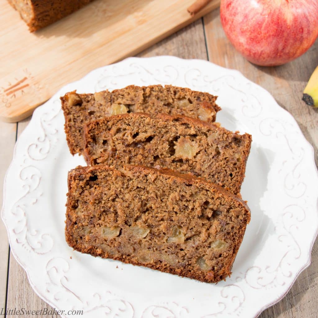 This moist and delicious banana bread is packed with flavor and goodness. It's made with whole wheat flour, coconut oil and is dairy-free.