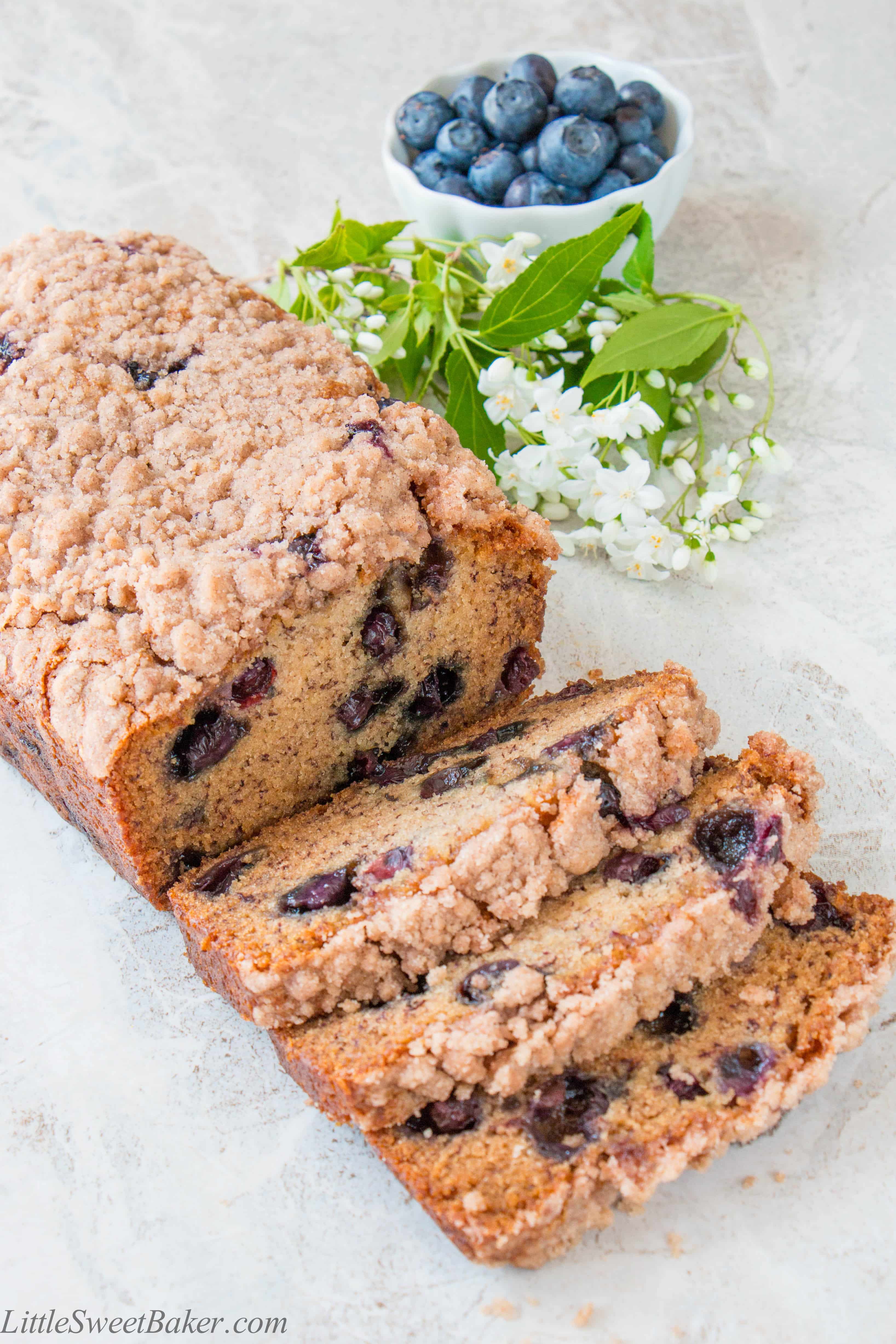 Blueberry Banana Bread Mini Loaf