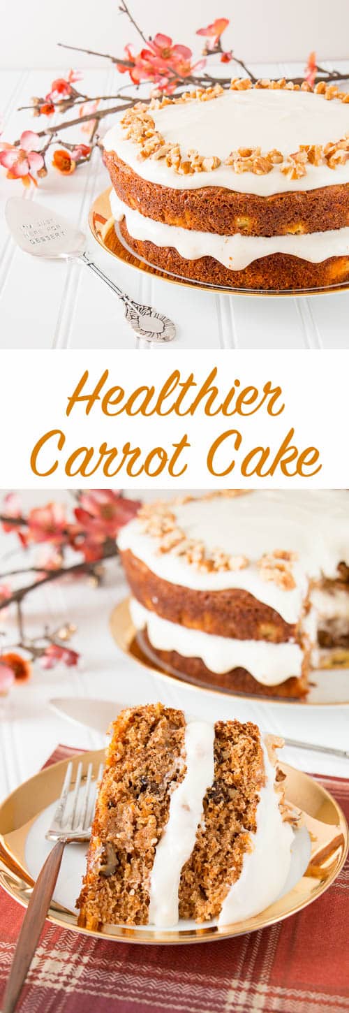BEST Healthy Carrot Cake (video) - Little Sweet Baker