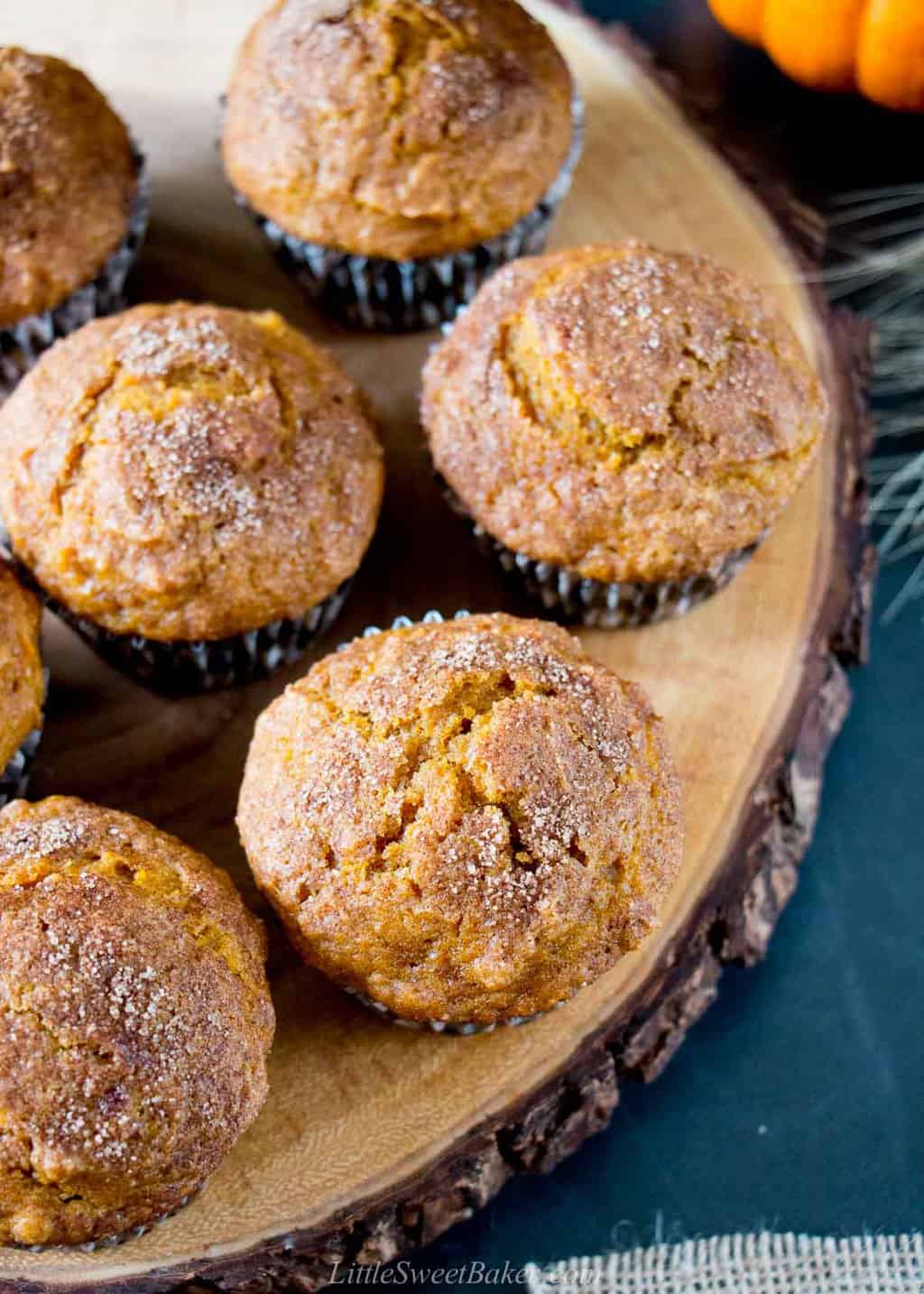 Soft & Moist Pumpkin Muffins (video) - Little Sweet Baker