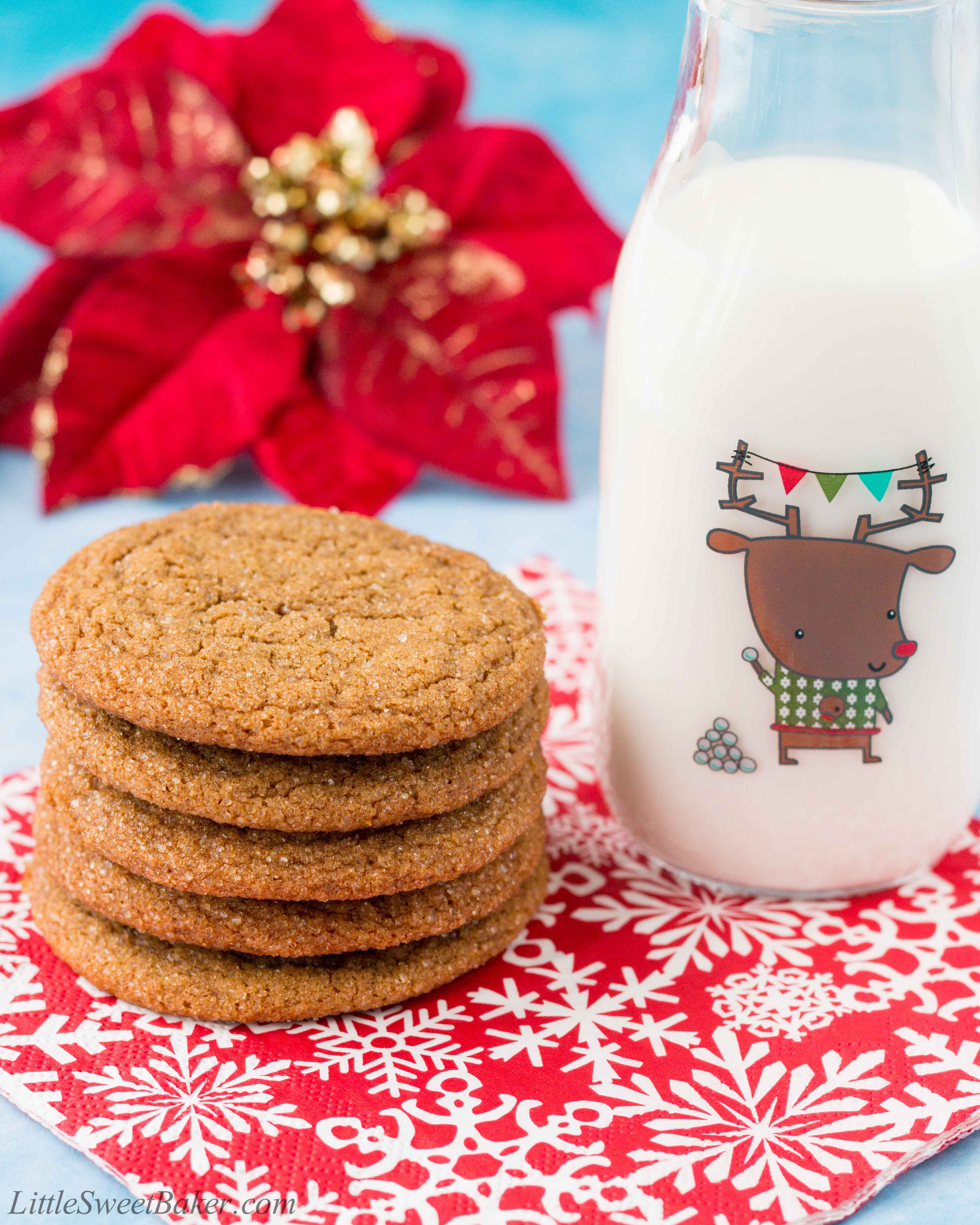 Soft, Chewy, And Tasty Molasses Cookies - Boston Girl Bakes