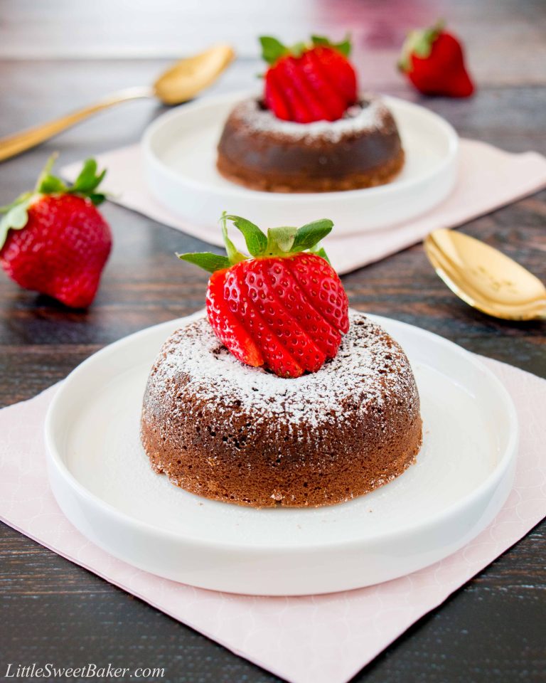 Chocolate Lava Cakes - Little Sweet Baker