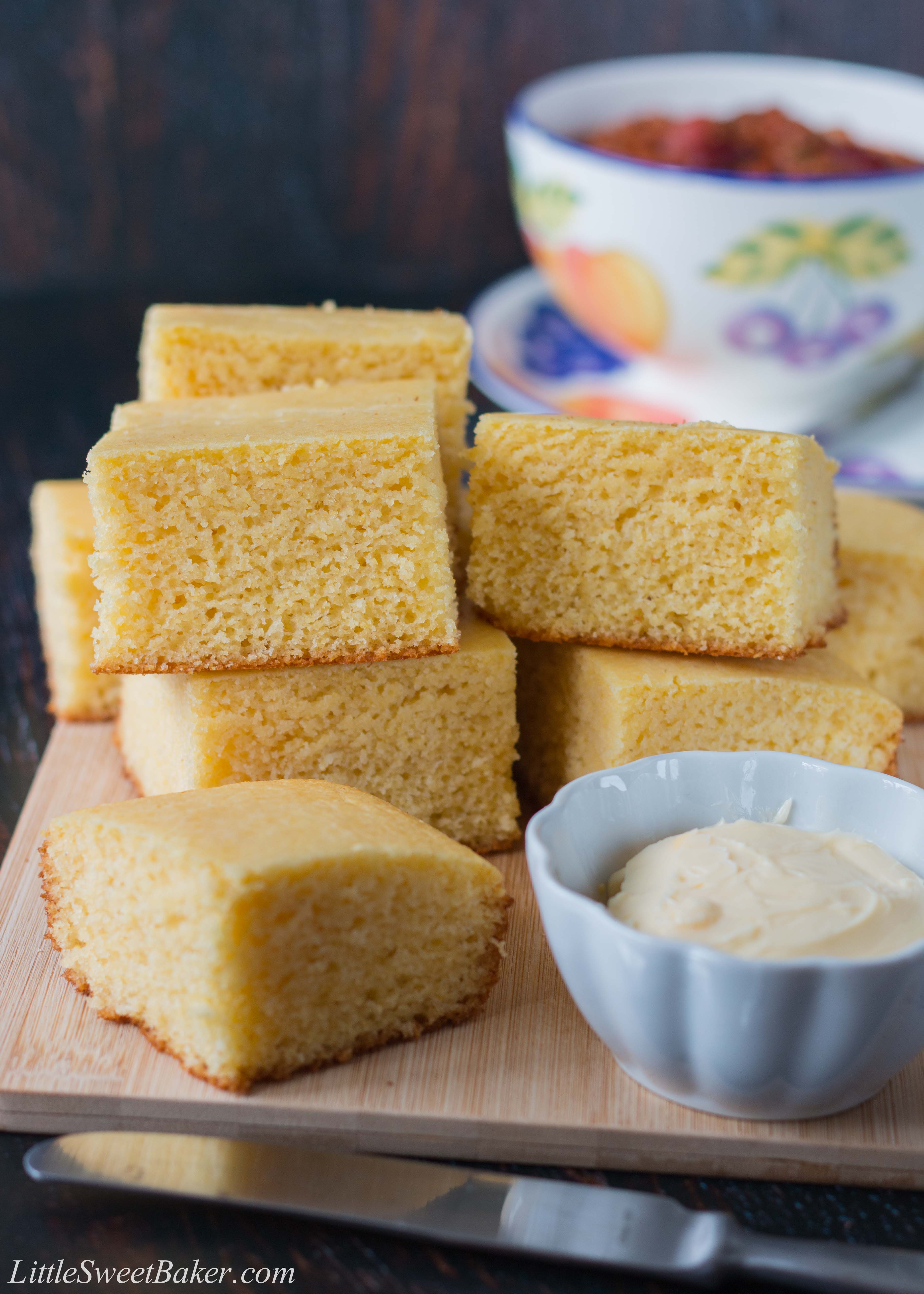 Sweet Buttermilk Cornbread - Little Sweet Baker