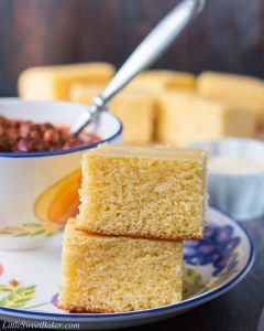 Sweet Buttermilk Cornbread Recipe - Little Sweet Baker