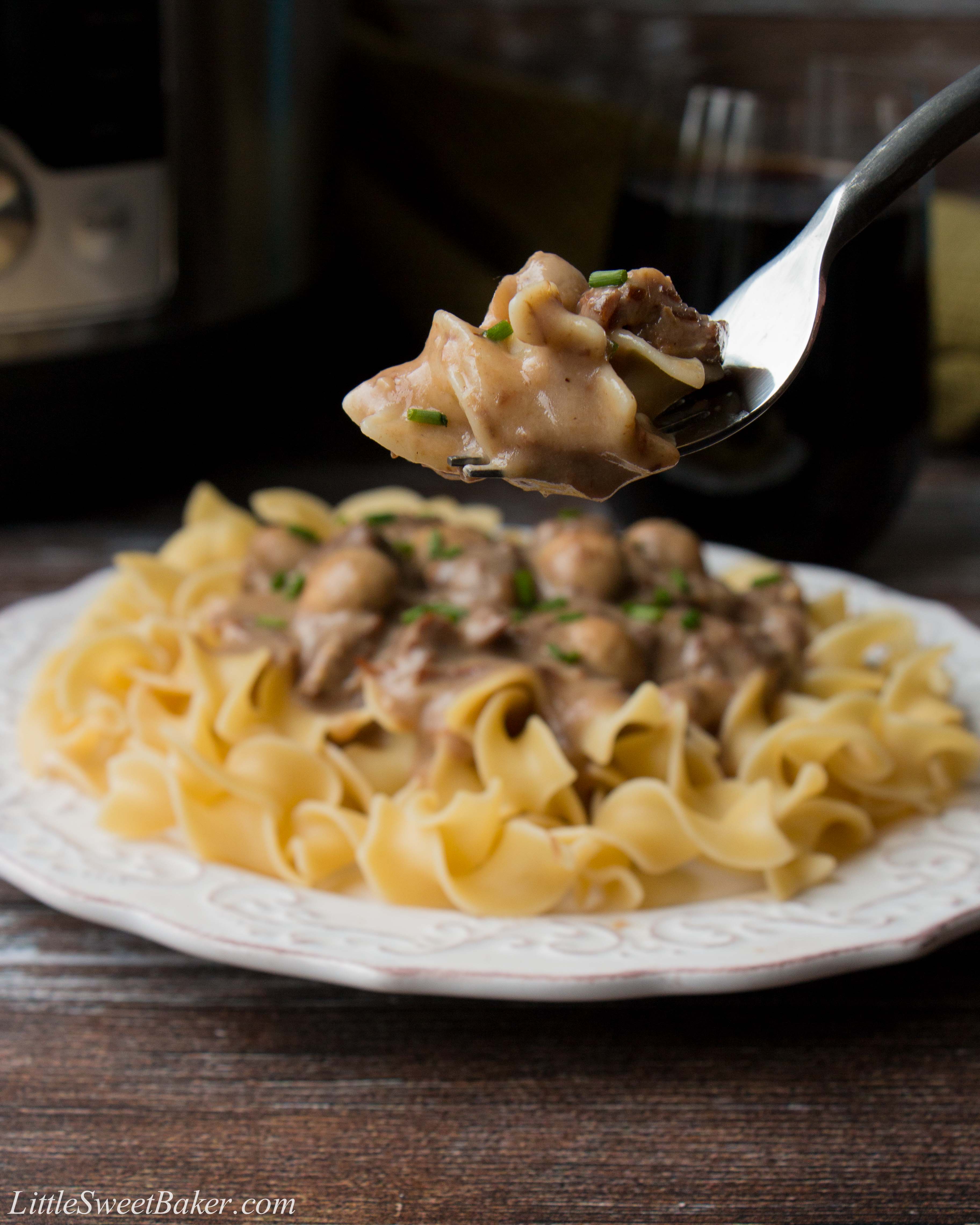 Instant Pot Beef Stroganoff - Little Sweet Baker