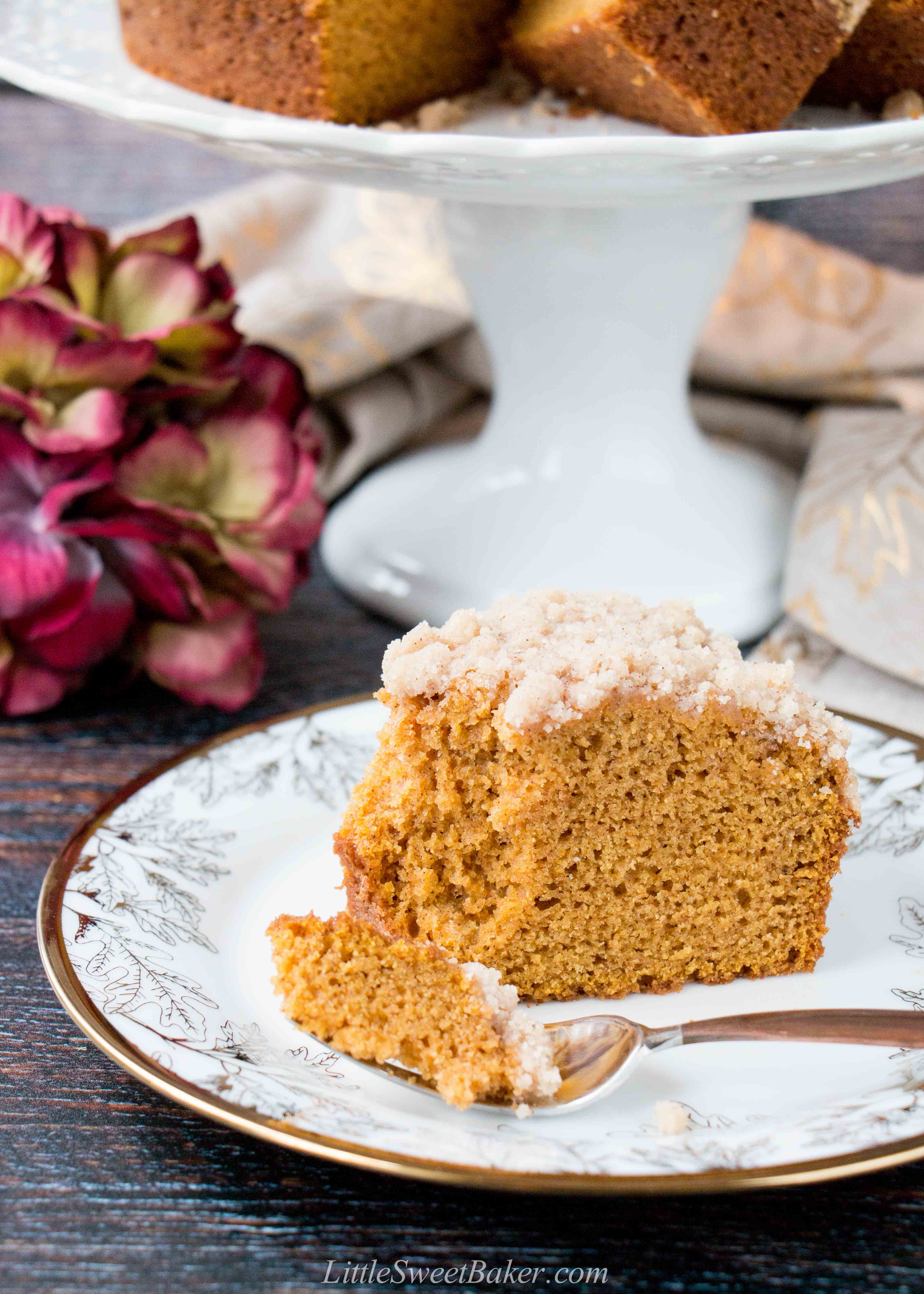 Pumpkin Spice Coffee Cake Little Sweet Baker