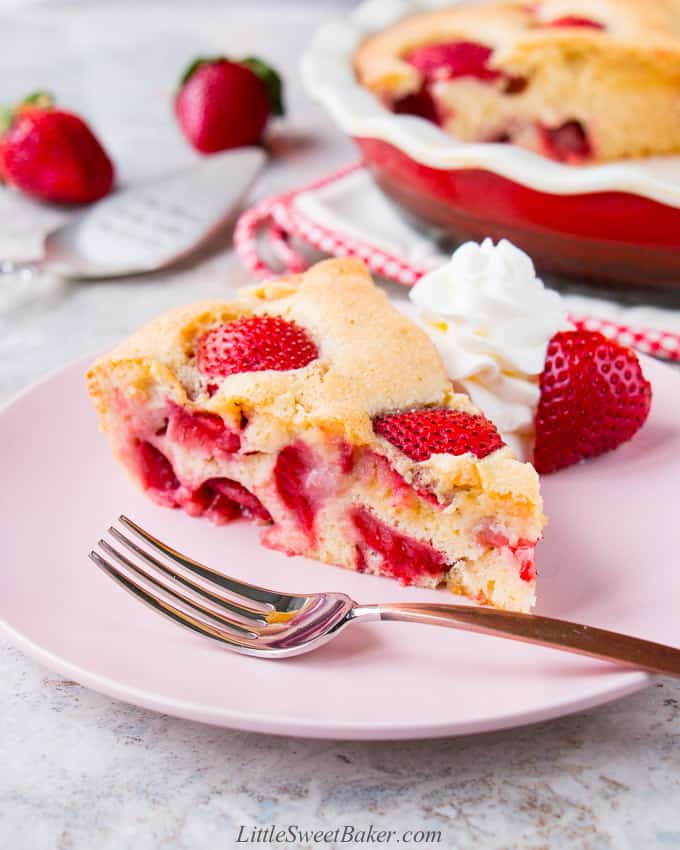 Easy Fresh Strawberry Cake - Little Sweet Baker