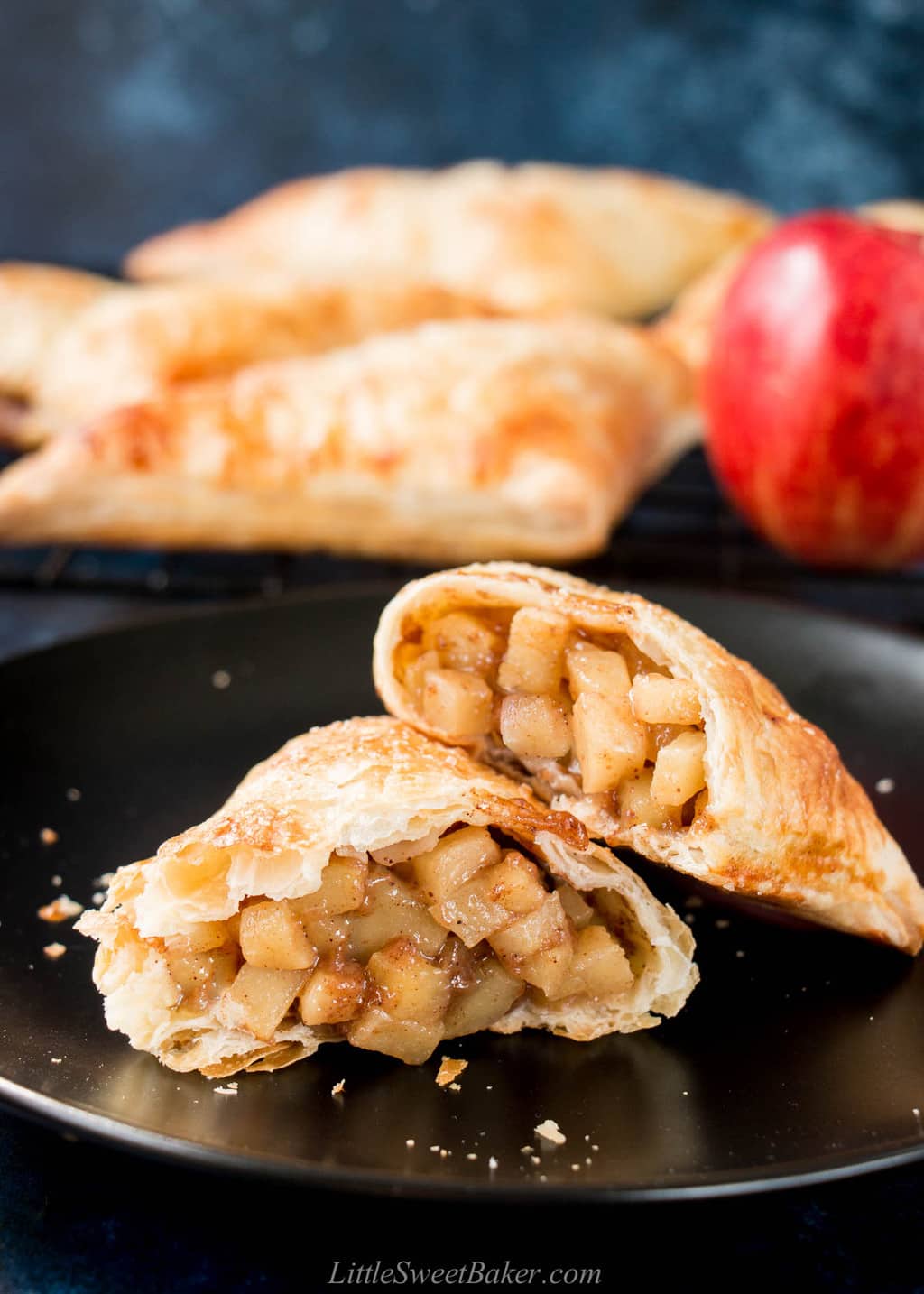 Puff Pastry Apple Turnovers - Little Sweet Baker