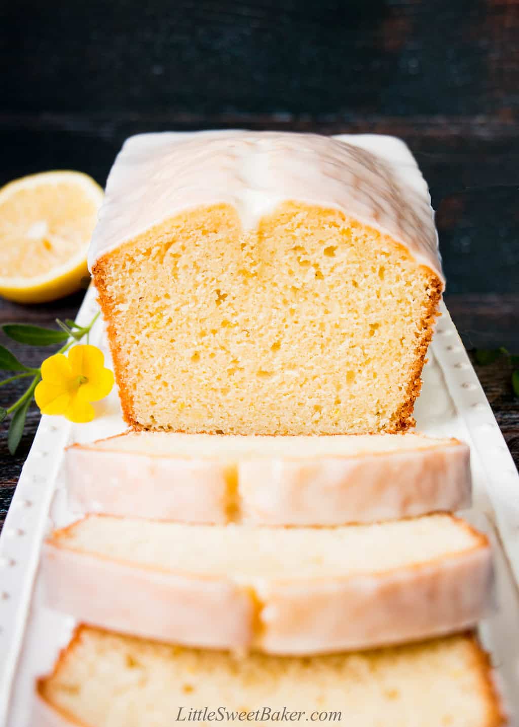 Glazed Lemon Pound Cake Recipe - Little Sweet Baker
