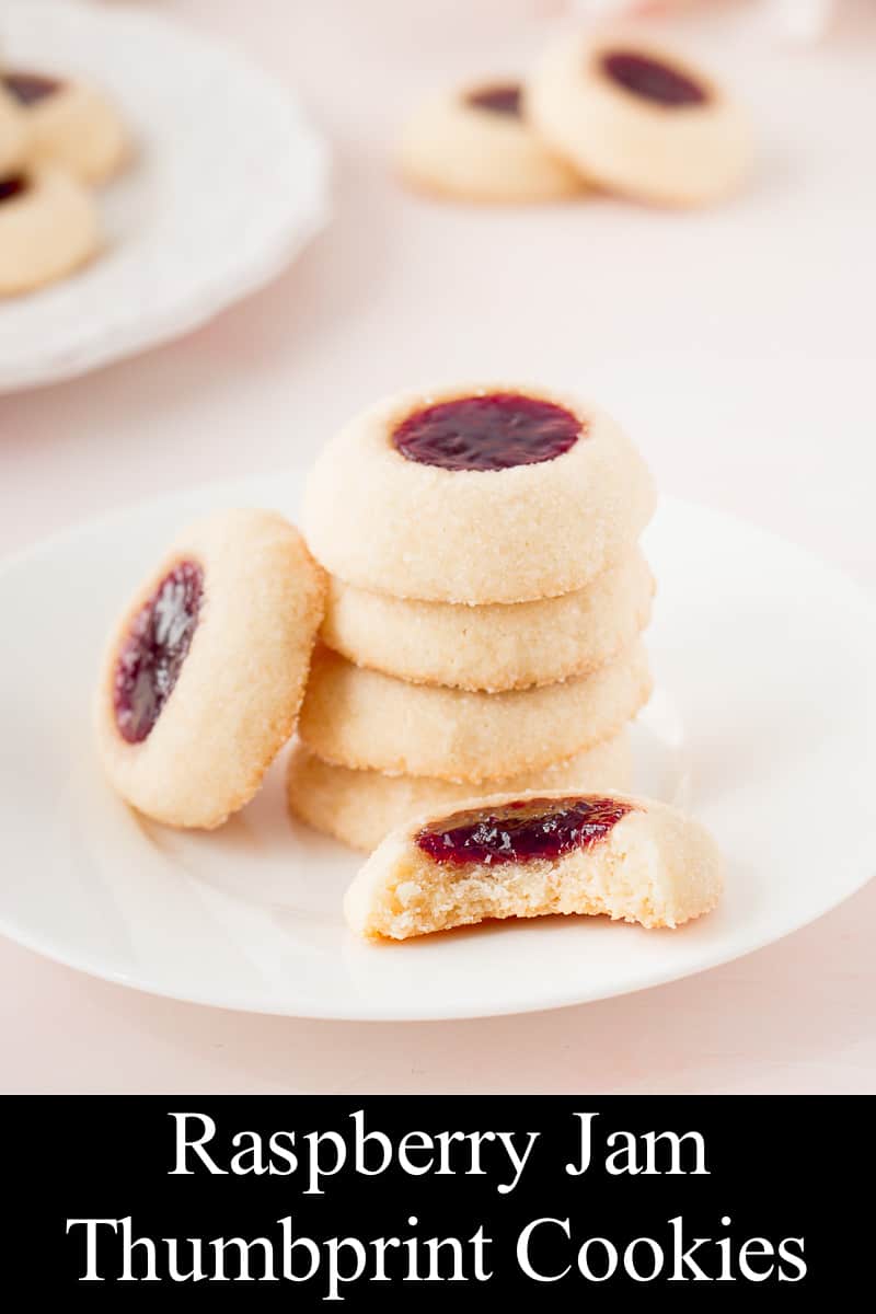 Raspberry Thumbprint Cookies (video) - Little Sweet Baker