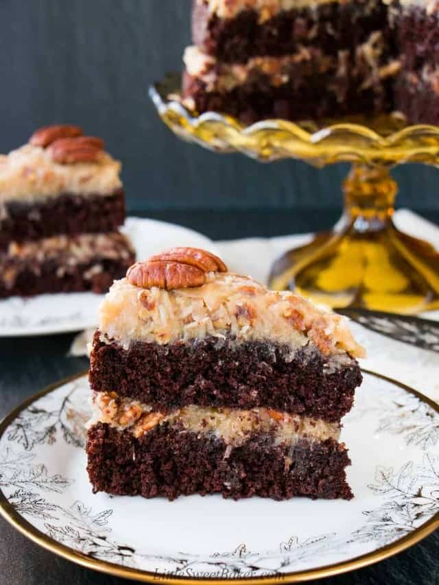 The Making Of German Chocolate Cake - Little Sweet Baker