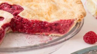 Simple Red Raspberry Pie - One Hundred Dollars a Month