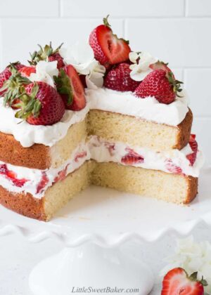 Strawberry Shortcake Cake - Little Sweet Baker