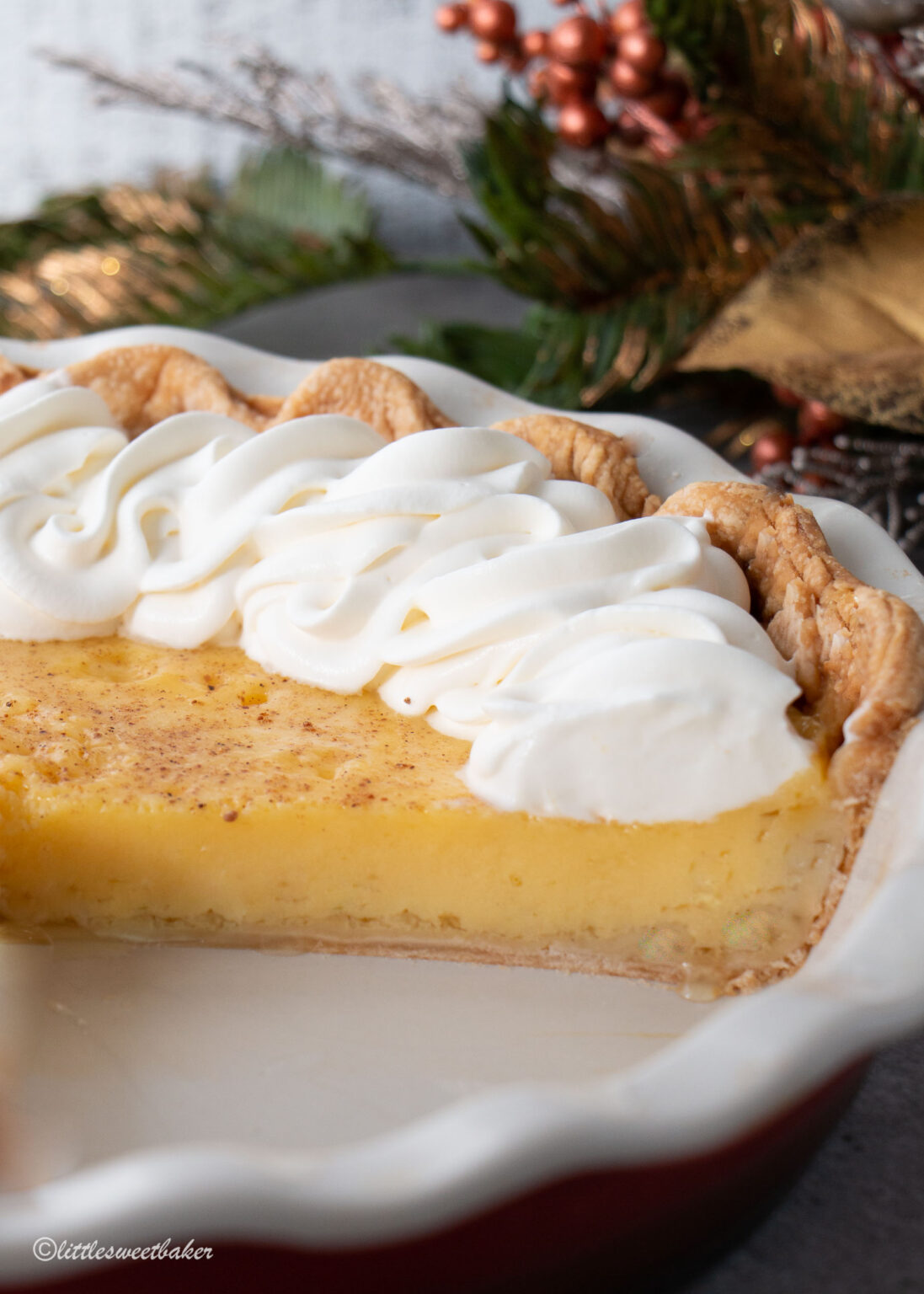 Old Fashioned Eggnog Pie 1964 Recipe