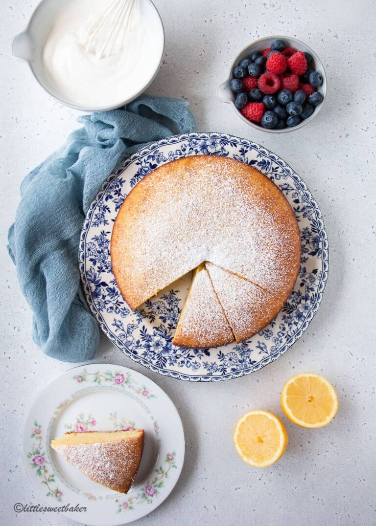 Lemon Olive Oil Cake - Little Sweet Baker