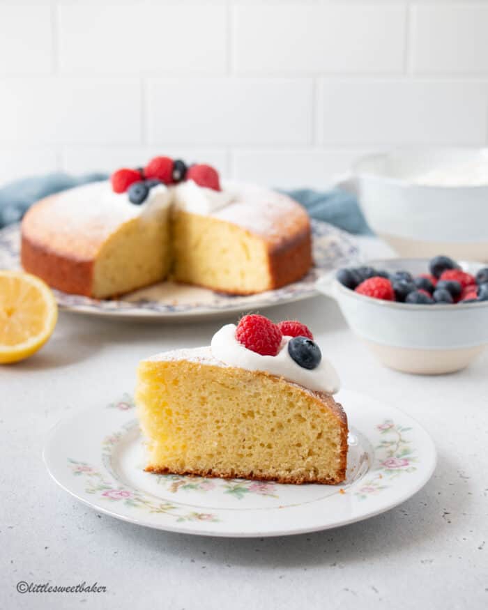 Lemon Olive Oil Cake - Little Sweet Baker