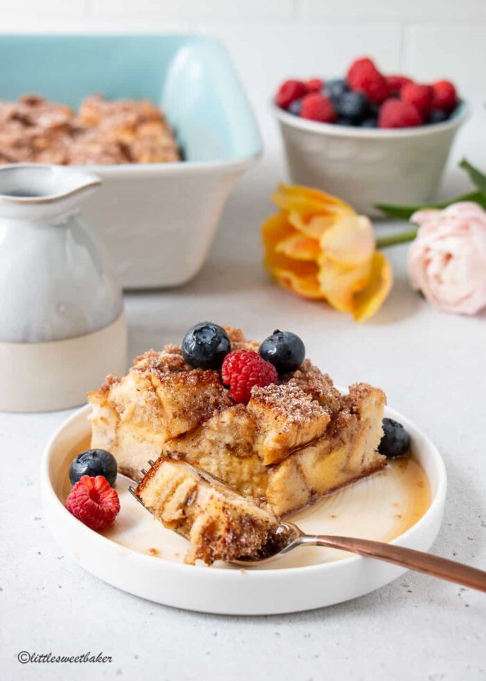 French Toast Casserole - Little Sweet Baker