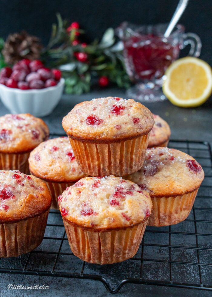 Cranberry Sauce Muffins - Little Sweet Baker