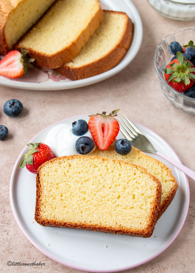 Leftover Egg Yolk Cake - Little Sweet Baker