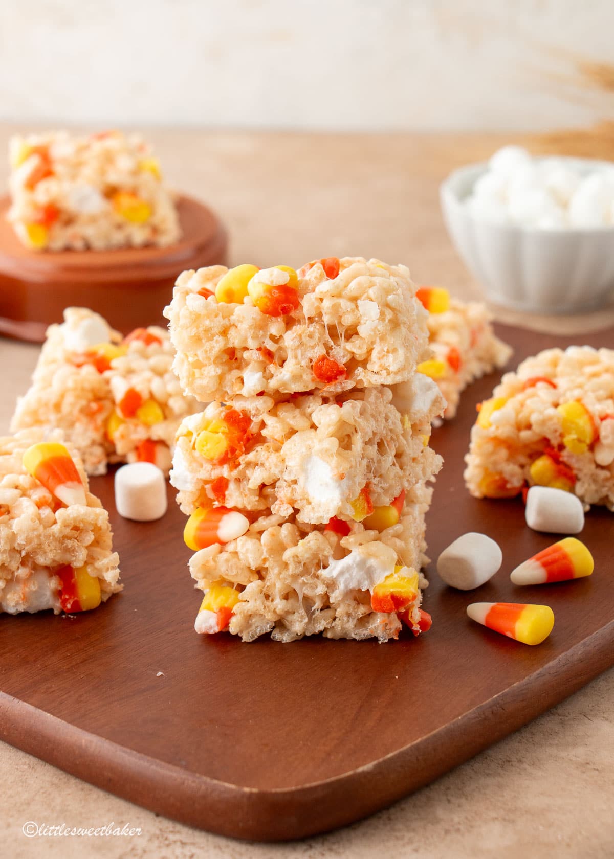 Candy Corn Rice Krispie Treats